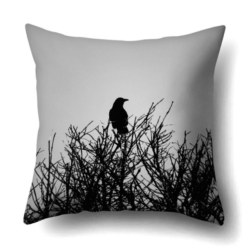 Modern Crow Cushion Cover