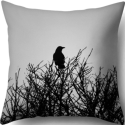 Modern Crow Cushion Cover