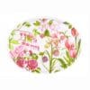 Oval Pink Flower Tray