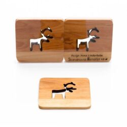 4-pack reindeer coaster