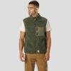 Hugh Fleece Vest Green