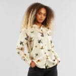 Shirt Dorothea Floral Hummingbirds