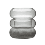 Bagel Lantern/Vase Grey 18,5CM