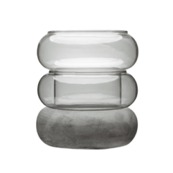 Bagel Lantern/Vase Grey 18,5CM