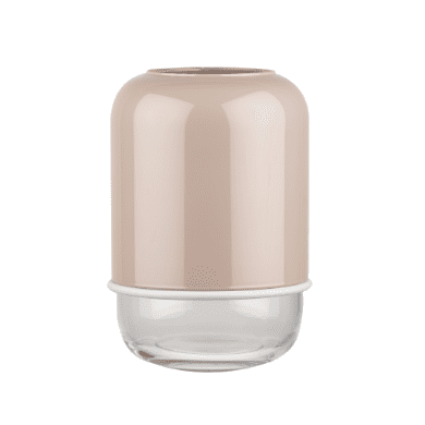 Capsule Vase Clear/Beige