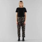 Pants Skagen Autumn Birds Black