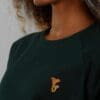 Sweatshirt Ystad Raglan Chanterelle Dark Green - Image 2