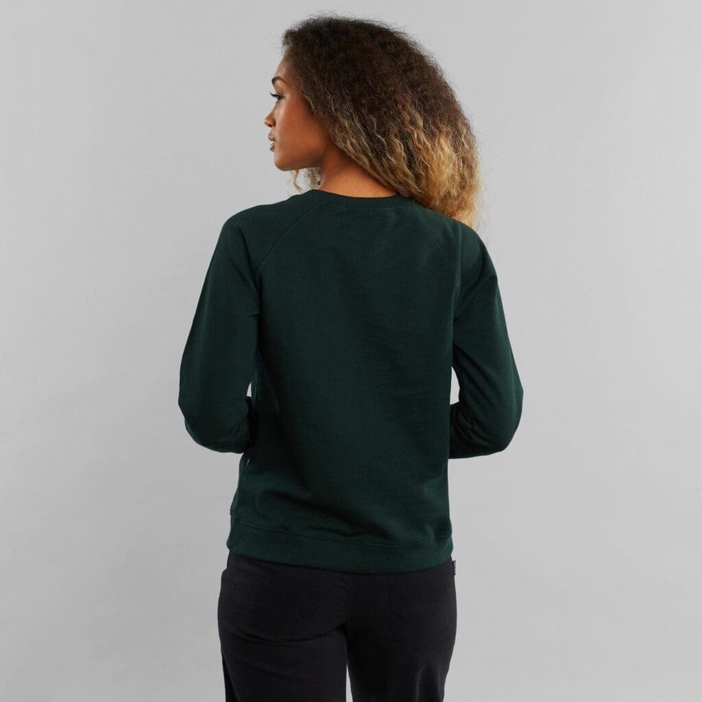 Sweatshirt Ystad Raglan Chanterelle Dark Green - Image 4