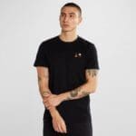 T-shirt Stockholm Camping Fire EMB Black