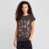 T-shirt Visby Night Floral Charcoal