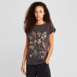 T-shirt Visby Night Floral Charcoal