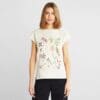 T-shirt Visby Night Floral Oat White