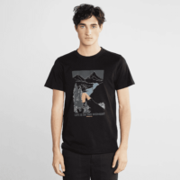 T-shirt Stockholm Camping Moments Black