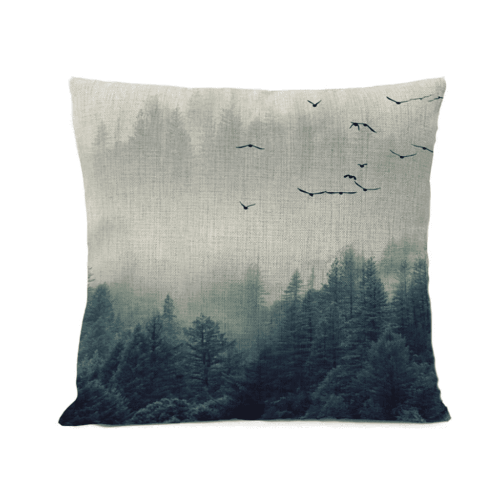 mystical forest cushion cover
