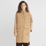 Quilted Coat Edet Tiger Brown