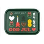 Dark Green Christmas Tray