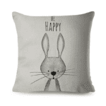 Happy Hare kids cushion cover