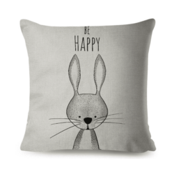 Happy Hare kids cushion cover