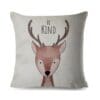 Kind Deer kids cushion cover