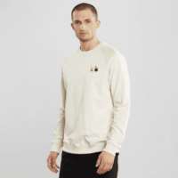 Sweatshirt Malmoe Camping Fire Oat White