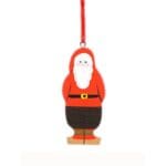 Hand painted Santa pendant