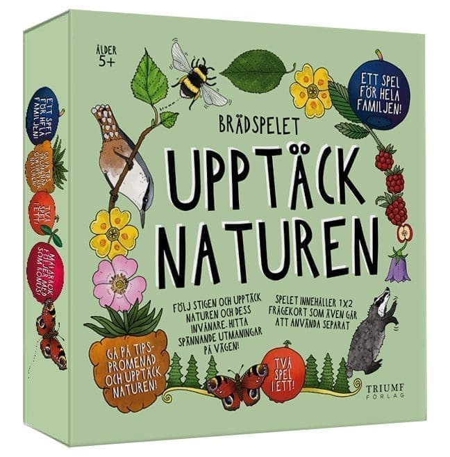 Upptäck naturen: Familjespel + bok!