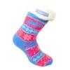 Women's Fluffy Red Blue Socks