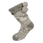 Women's Premium White Silver Knitted Socks