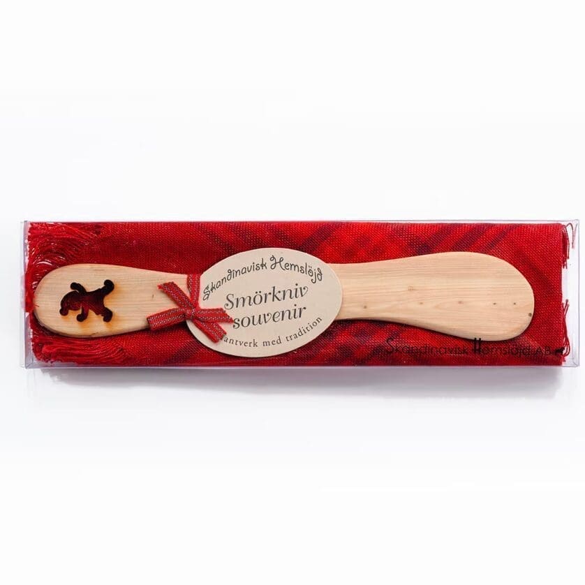 Gift set: Santa butter knife and cloth