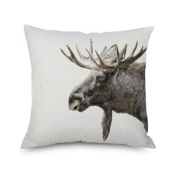 Retro Moose Cushion Cover