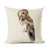 Natural Owl Cushion Cover