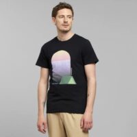 T-shirt Stockholm Tent Sunset Black