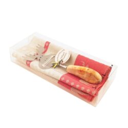 Red Moose kitchen towel with cheese slicer