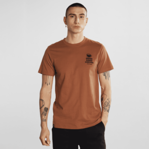 T-shirt Stockholm Good Coffee Rawhide Brown