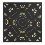 Scarf Kullavik Butterflies Black 