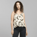 Tank Top Lolland Butterfly Oat White 
