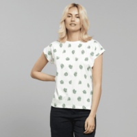 T-shirt Visby Leaf AOP Off-White