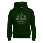 Grön Älg Hoodie Tröja