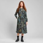 Shirt Dress Falsterbo Botanical Quilt Black 
