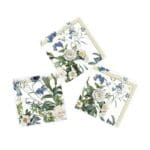 Napkins Blue Flower Garden