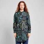 Shirt Ljunga Botanical Quilt Black