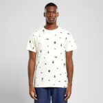 T-shirt Stockholm Take a Hike AOP Oat White