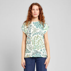 T-shirt Visby Botanical Quilt Oat White