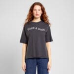 T-shirt Vadstena Take a Hike Charcoal