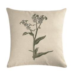Natural Forget-Me-Not Cushion Cover
