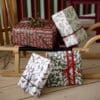 4 Sheets Recycled Gift Wrapping Paper: Christmas