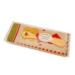 Christmas Symbols Kitchen Towel With Butterknife Giftset