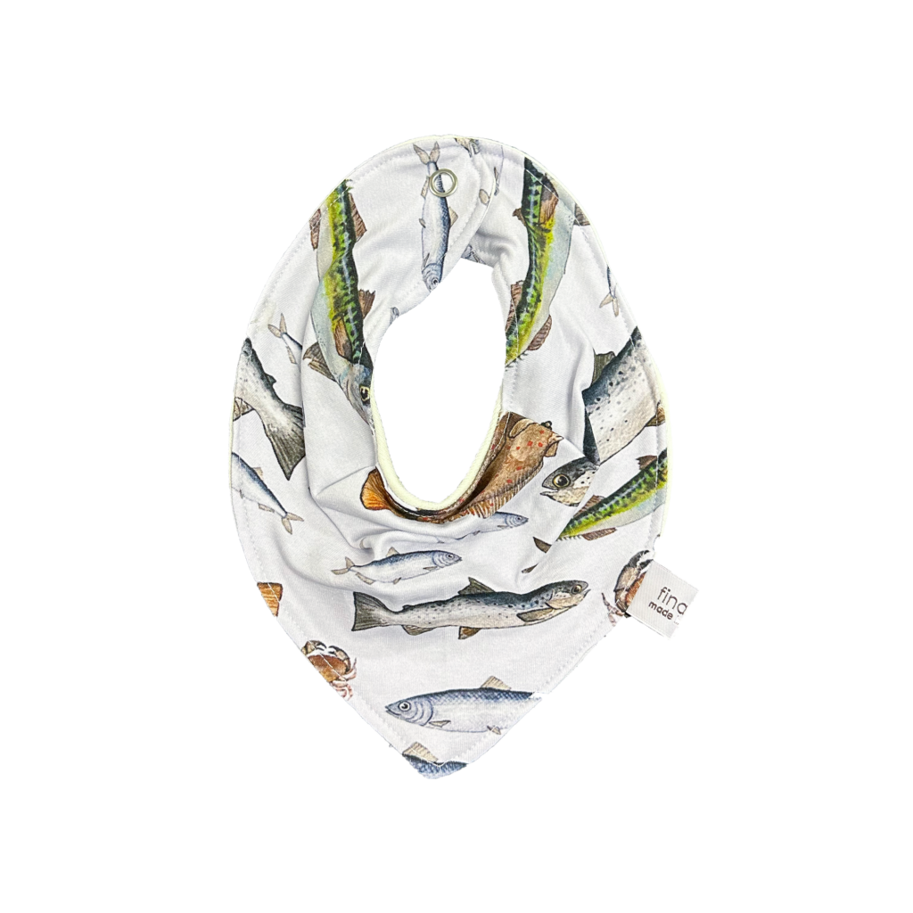 Salty Fish Baby Bib OEKO-TEX