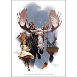 Poster Moose And Swings A4