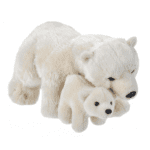 Mom Baby Polar Bear Soft toy